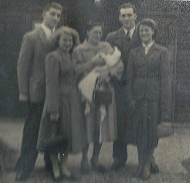 Family group at christening | Hearn,Jane