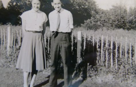 Ronald with his first girlfriend, 401 Wake Green Road, Moseley